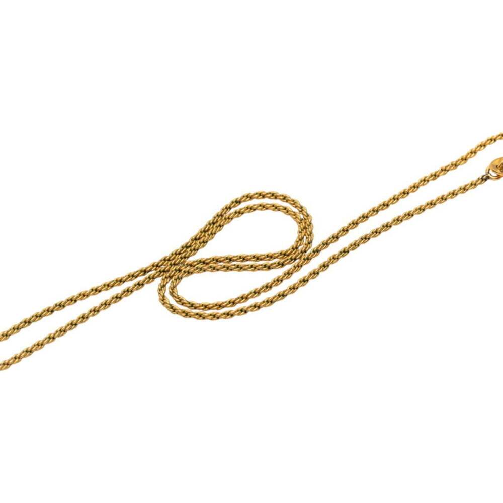 CHANEL Gold Logo Necklace - Picture 4 of 7